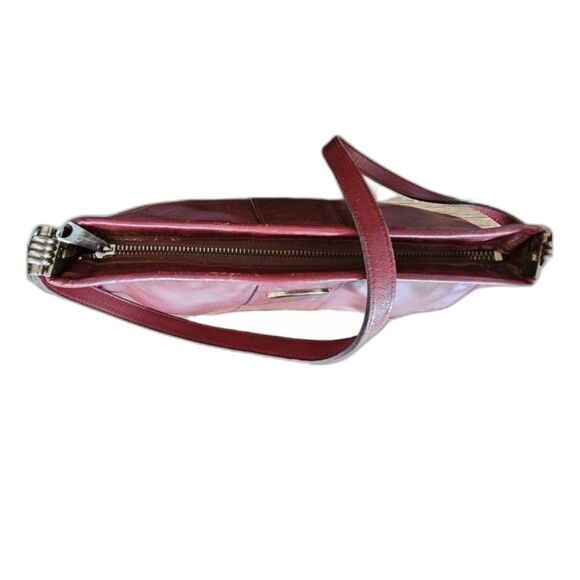 Etienne Aigner Vintage Burgundy Leather Shoulder Bag Purse Minimalist Classic - Picture 6 of 10